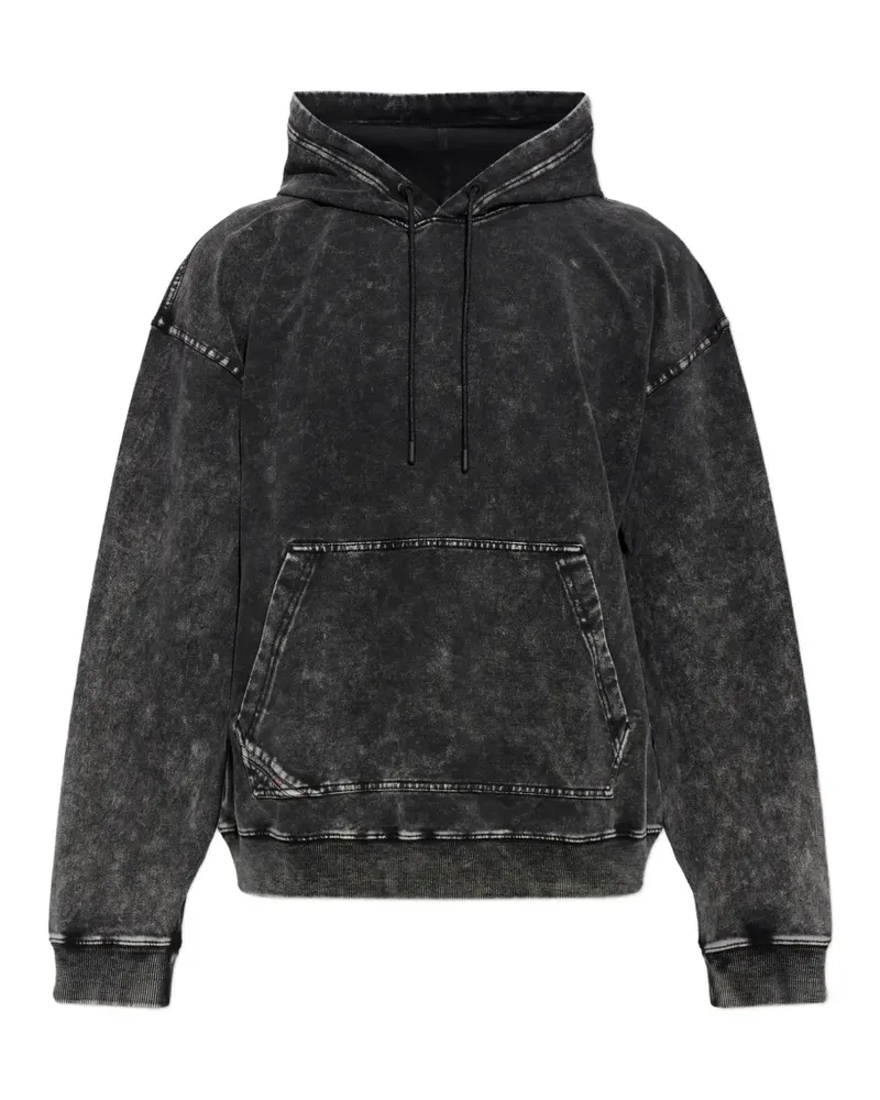 Diesel Hoodie mit Denim-Effekt - Grau Grau