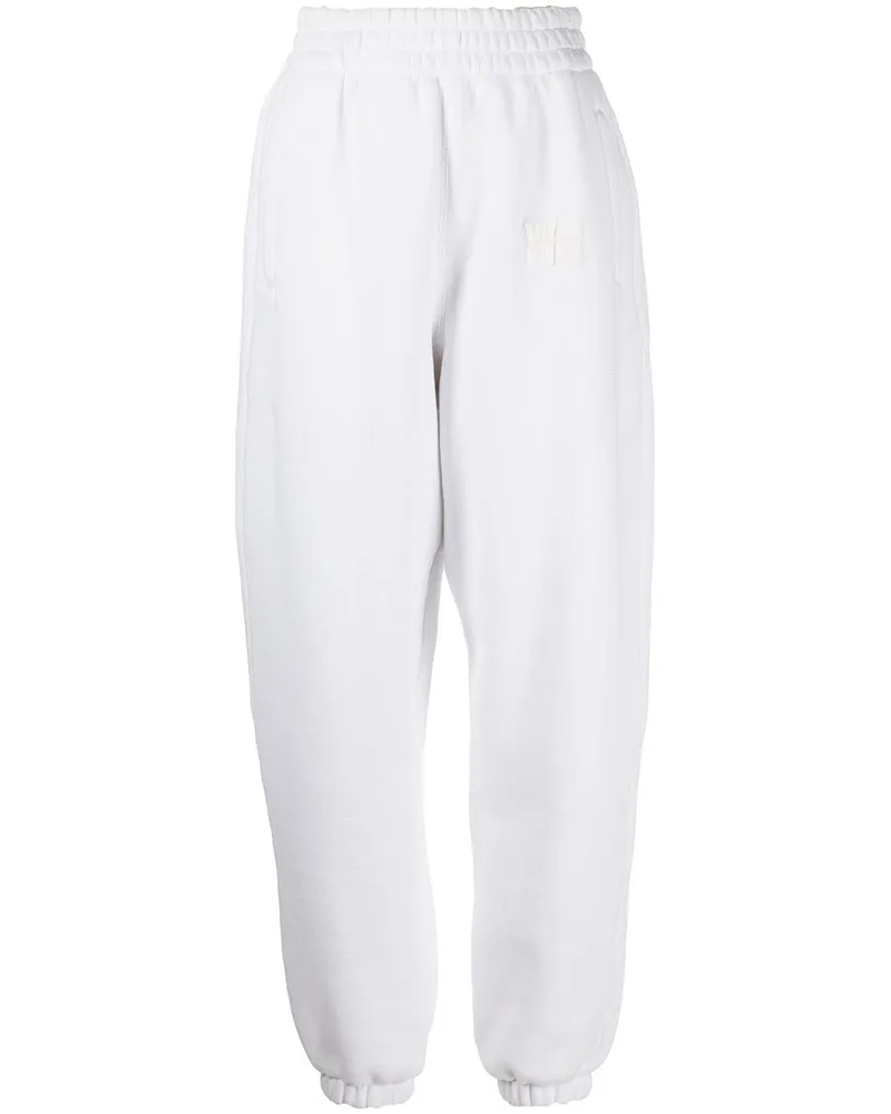 Alexander Wang Jogginghose mit Logo-Print - Weiß Weiß