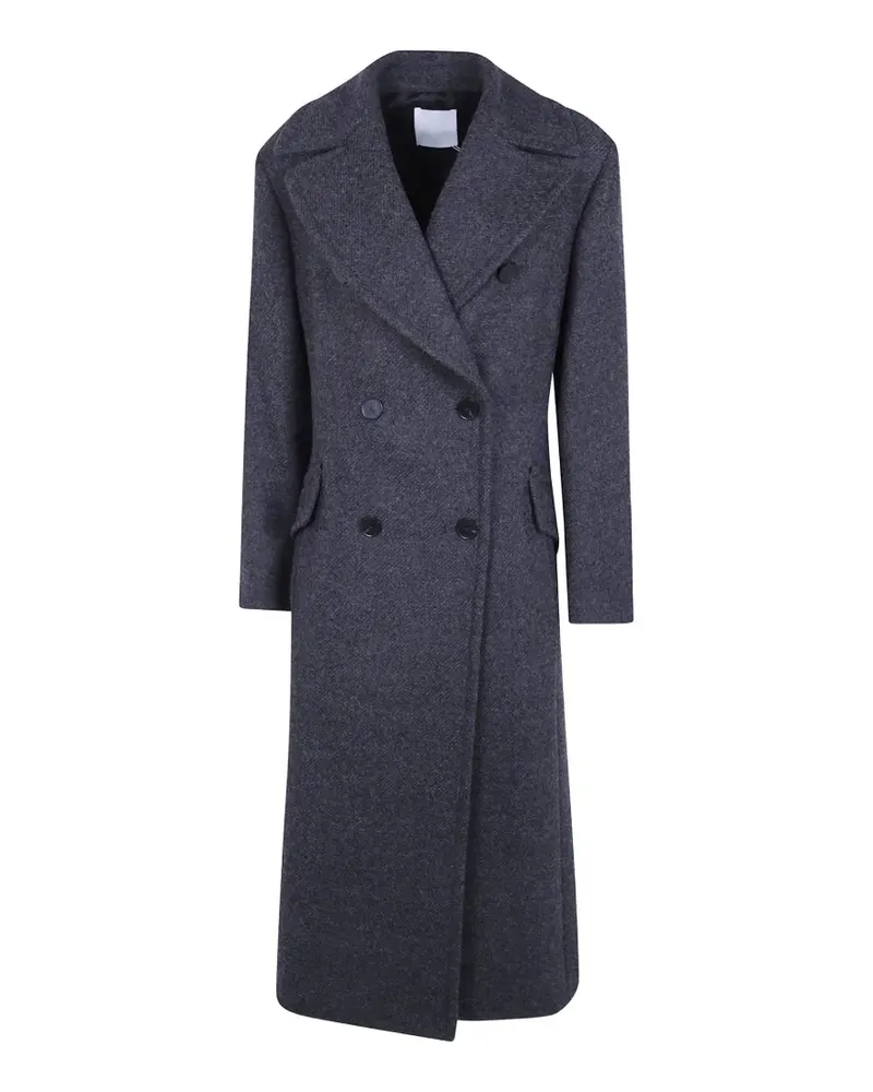 Mantù double-breasted notched-lapel coat - Grau Grau