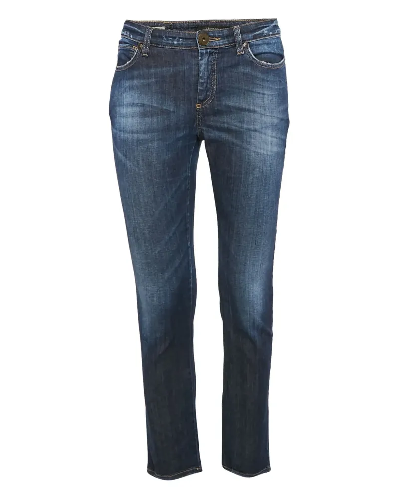 Max Mara Pre-owned Jeans mit Kristallen - Blau Blau