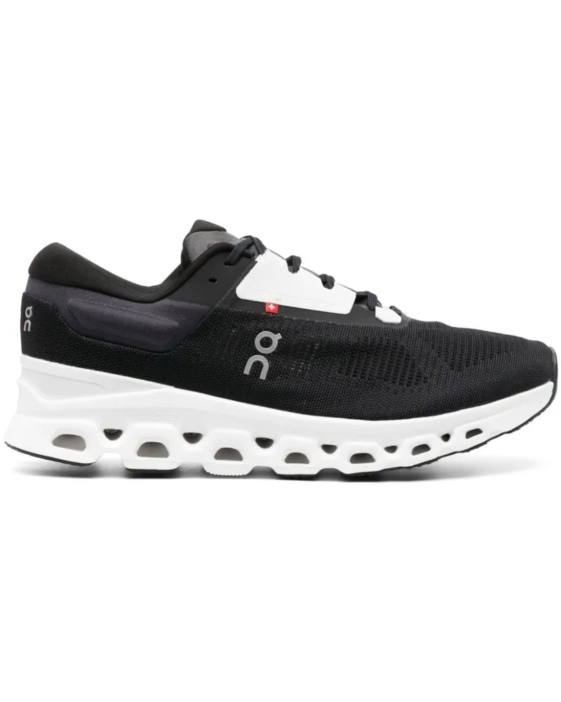 ON Cloudstratus Lauf-Sneakers - Schwarz Schwarz
