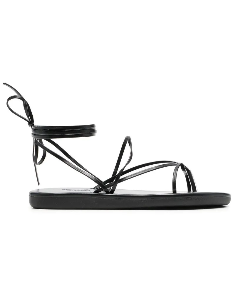 Ancient Greek Sandals Sandalen mit Knöchelband - Schwarz Schwarz