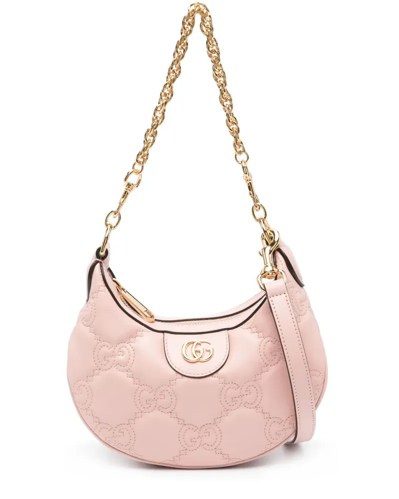 Gucci Mini Schultertasche aus GG Matelasse - Rosa Rosa