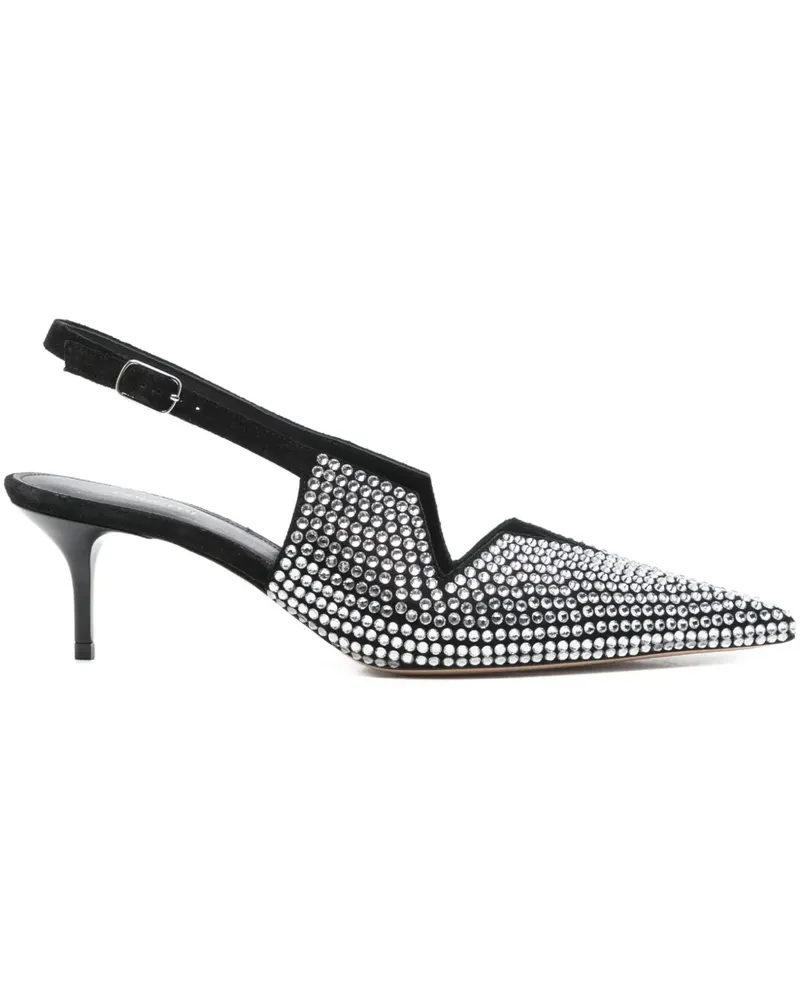 COPERNI Slingback-Pumps mit Kristallen 60mm - Schwarz Schwarz