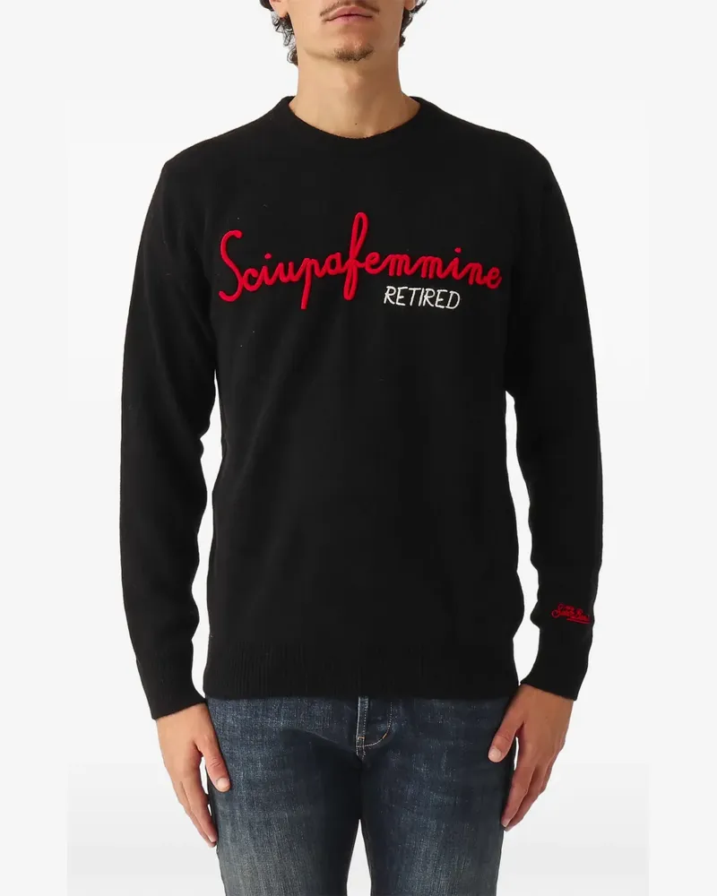 MC2 Saint Barth Pullover mit Rundhalsausschnitt - Schwarz Schwarz