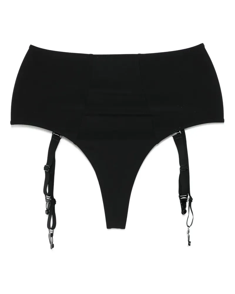 Maison Close Klassischer String - Schwarz Schwarz