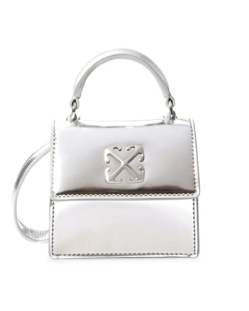 OFF-WHITE Micro Jitney Handtasche - Silber Silber