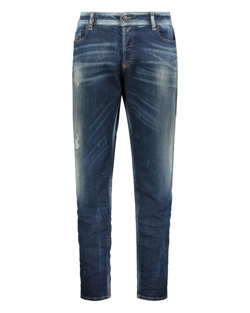 Diesel Skinny-Jeans mit ausgewaschenem Effekt - Blau Blau
