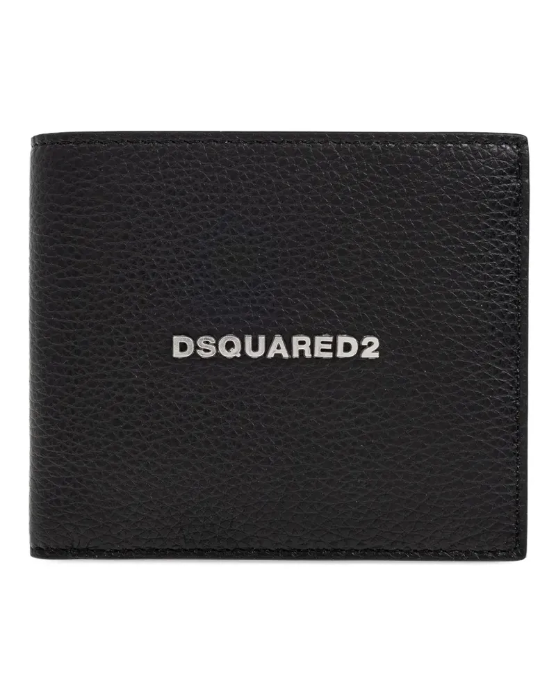Dsquared2 Portemonnaie mit Logo-Schild - Schwarz Schwarz