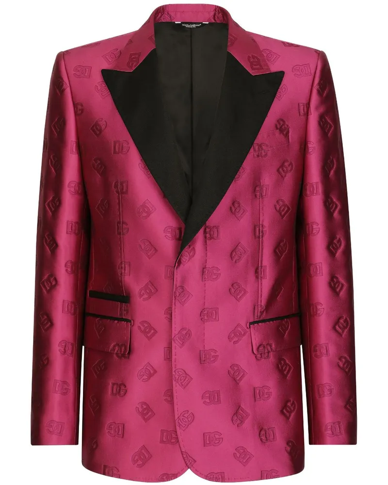 Dolce & Gabbana Smoking mit Jacquardmuster - Rosa Rosa