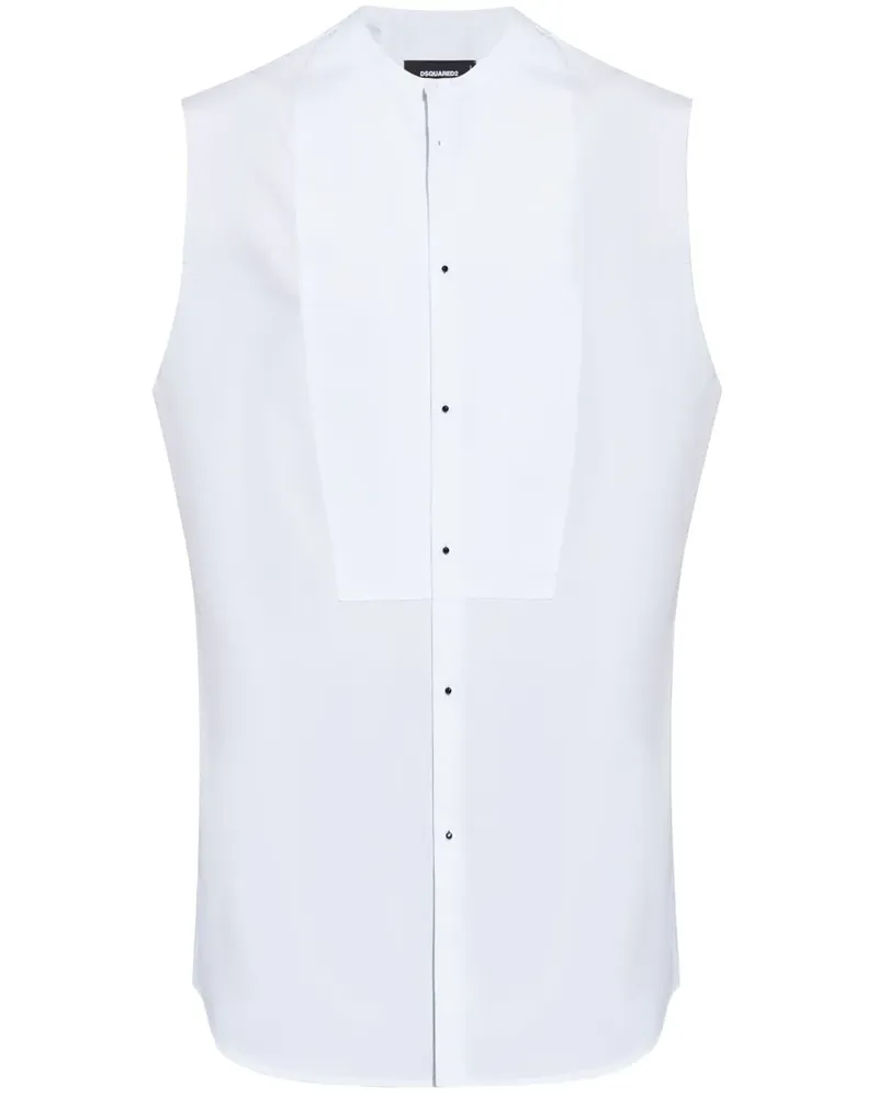 Dsquared2 Ärmelloses Hemd - Weiß Weiß