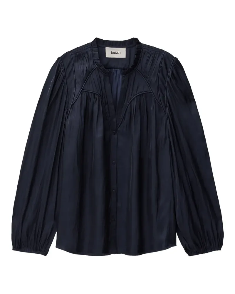ba&sh Cesira gathered blouse - Blau Blau