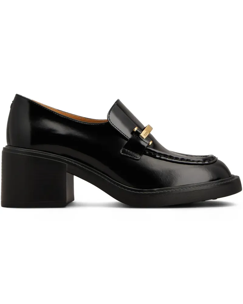 TOD'S Loafer aus Leder 60mm - Schwarz Schwarz