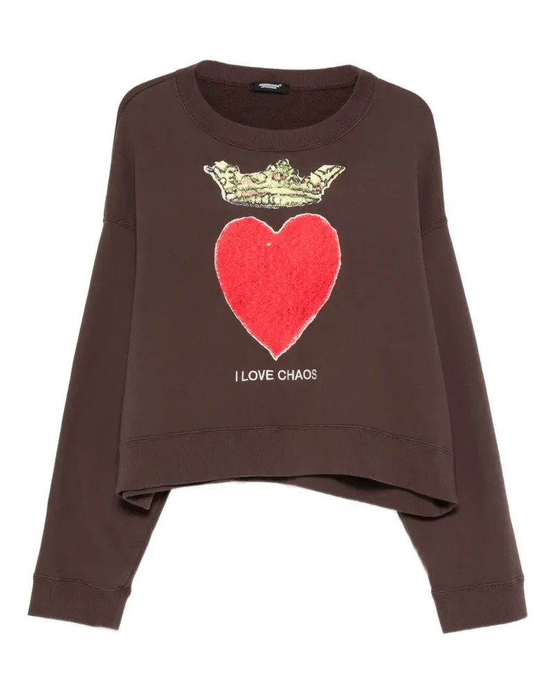 Undercover Sweatshirt mit Stickerei - Braun Braun
