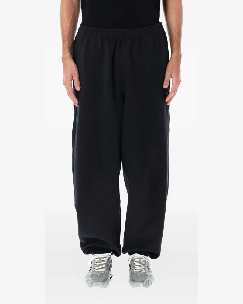Nike swoosh-embellished track pants - Schwarz Schwarz