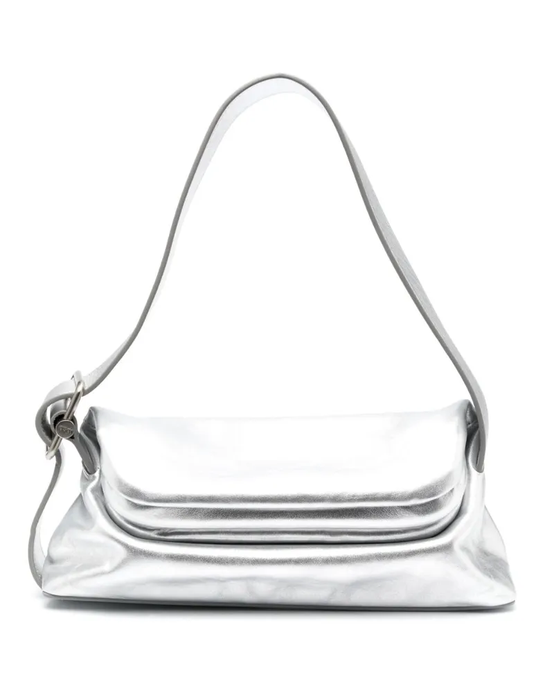 OSOI Folder Brot Schultertasche - Silber Silber