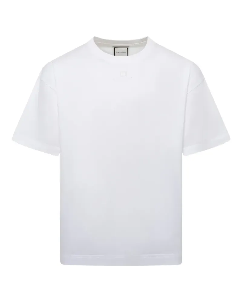 Wooyoungmi T-Shirt mit Logo-Stickerei - Weiß Weiß