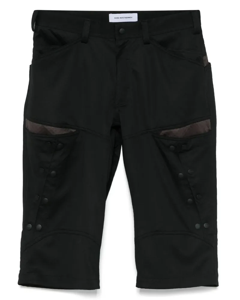 KIKO KOSTADINOV Inex Snap Shorts - Schwarz Schwarz