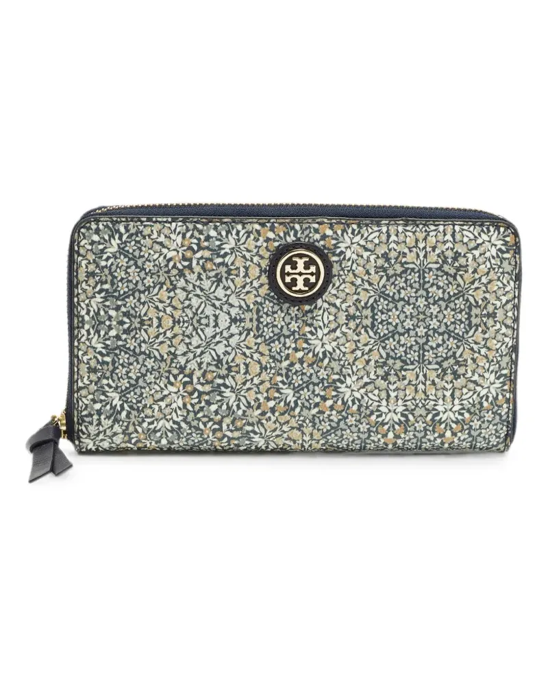 Tory Burch Kerrington floral-print wallet - Nude Nude