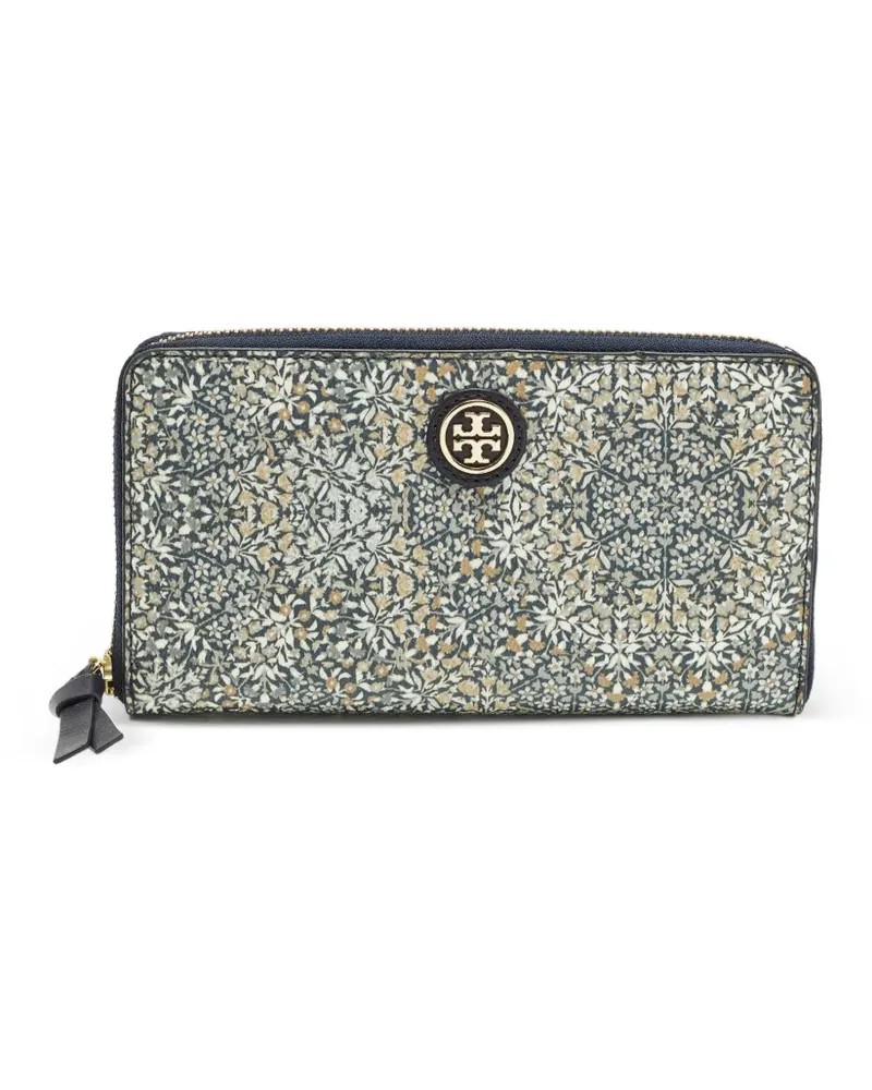 Tory Burch Kerrington floral-print wallet - Nude Nude