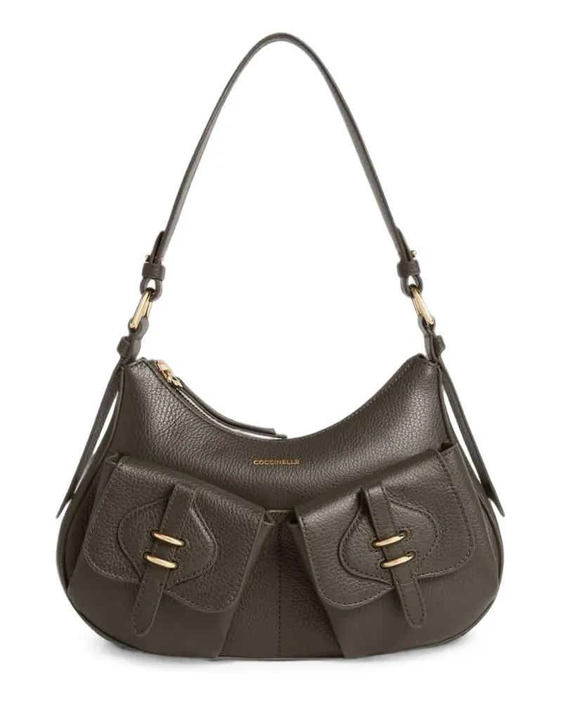 Coccinelle Kleine Mavery Pocket Schultertasche - Grün Grün