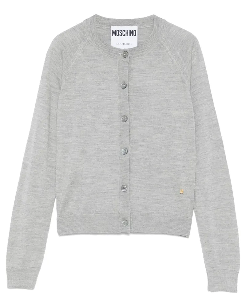 Moschino Cardigan mit rundem Ausschnitt - Grau Grau
