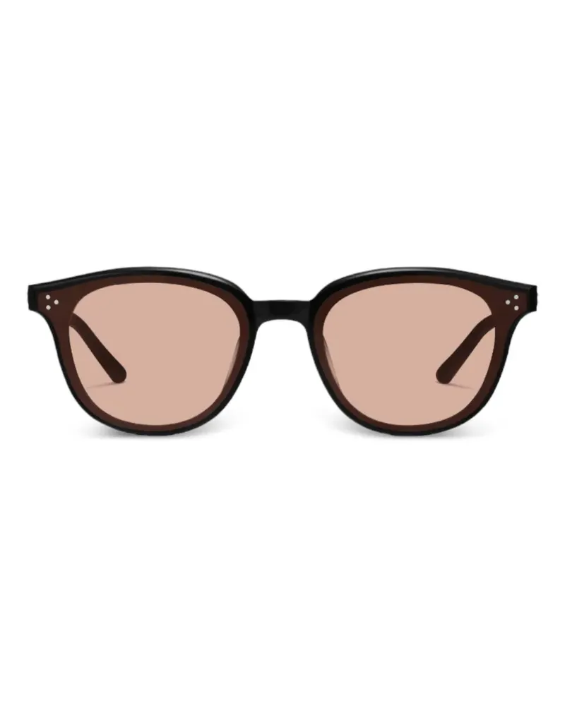 Gentle Monster Dean Sonnenbrille mit rundem Gestell - Schwarz Schwarz