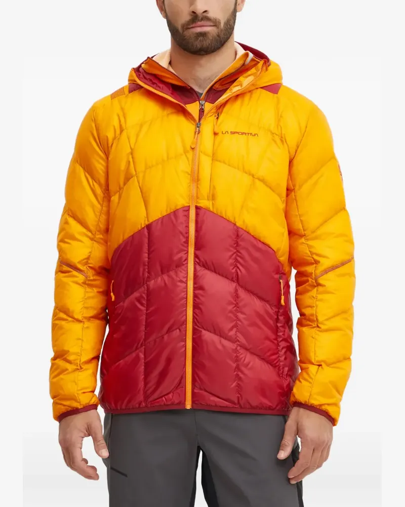 La Sportiva hooded quilted jacket - Gelb Gelb