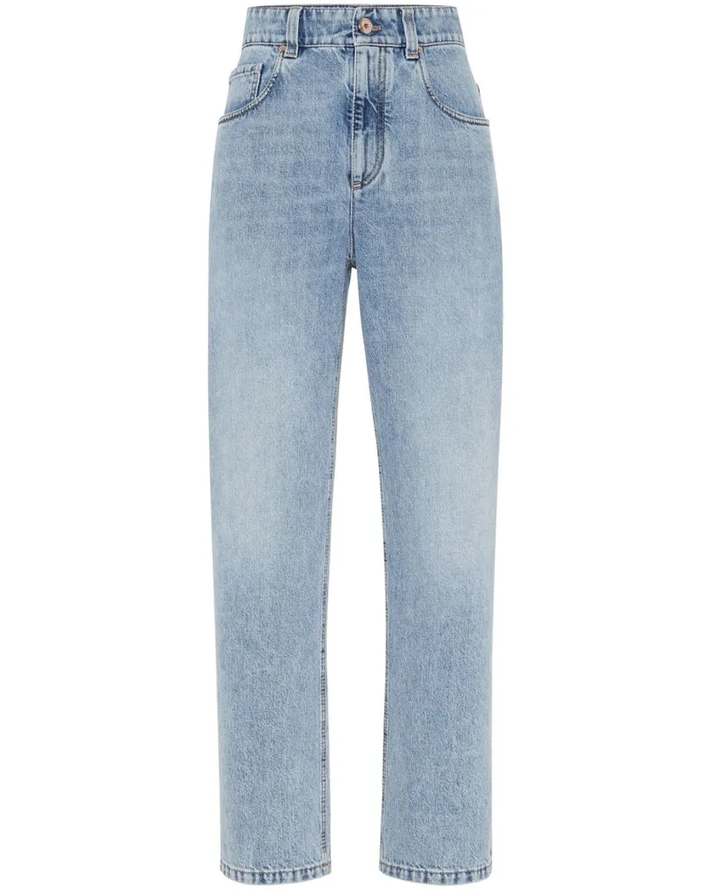 Brunello Cucinelli Jeans mit geradem Bein - Blau Blau
