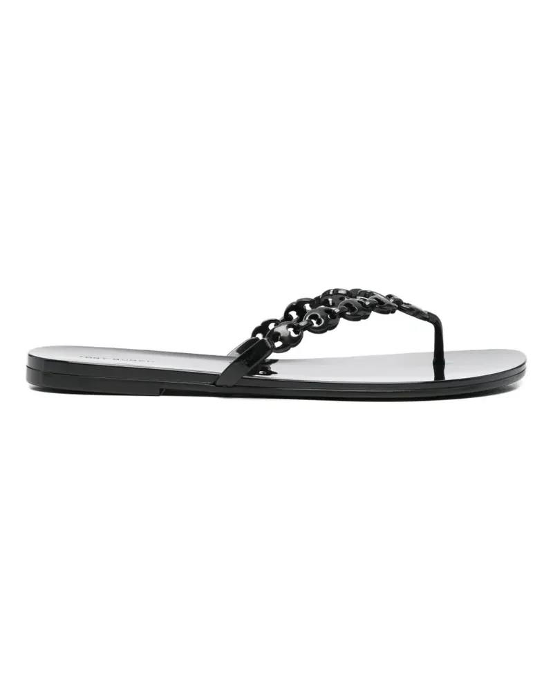 Tory Burch Gemini flip-flops - Schwarz Schwarz