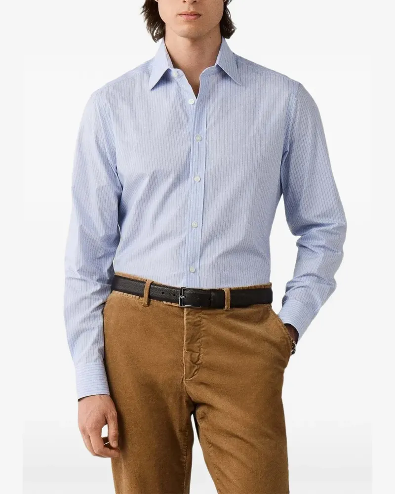 Hackett Kariertes Pimlico Hemd - Blau Blau