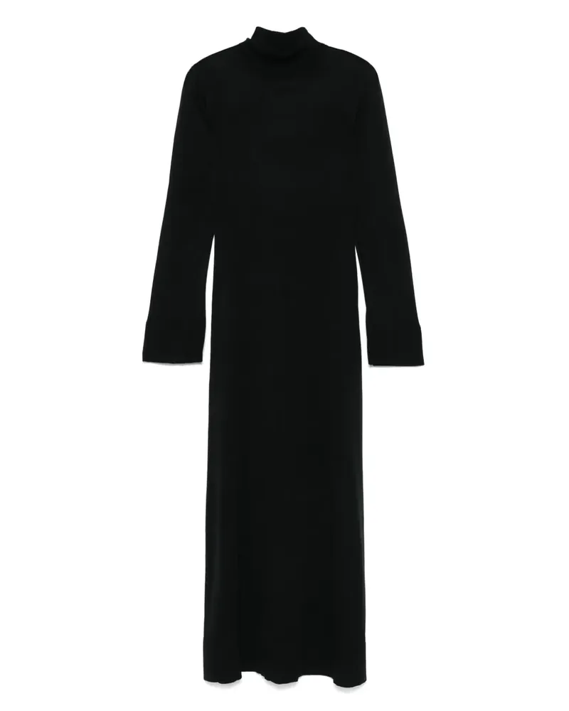 Totême Gestricktes Kleid mit Schlitzärmeln - Schwarz Schwarz