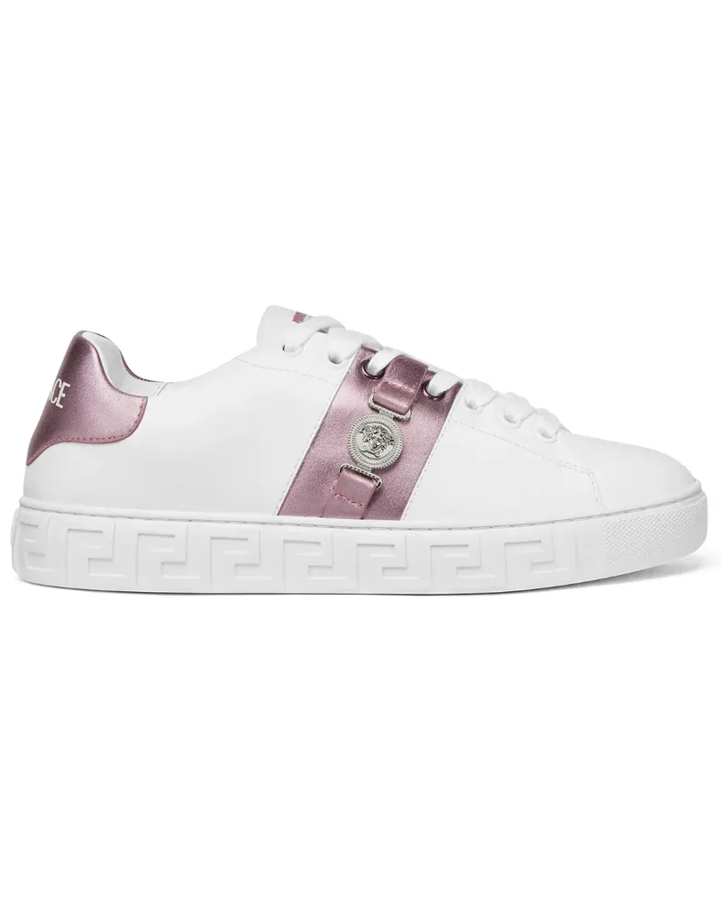 Versace Greca embellished sneakers - Weiß Weiß