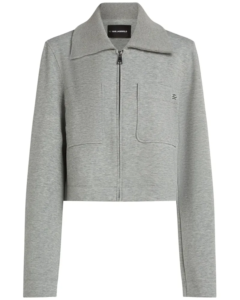 Karl Lagerfeld Jacke im Layering-Look - Grau Grau