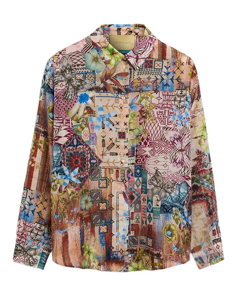 Momoni Colinas printed shirt - Nude Nude