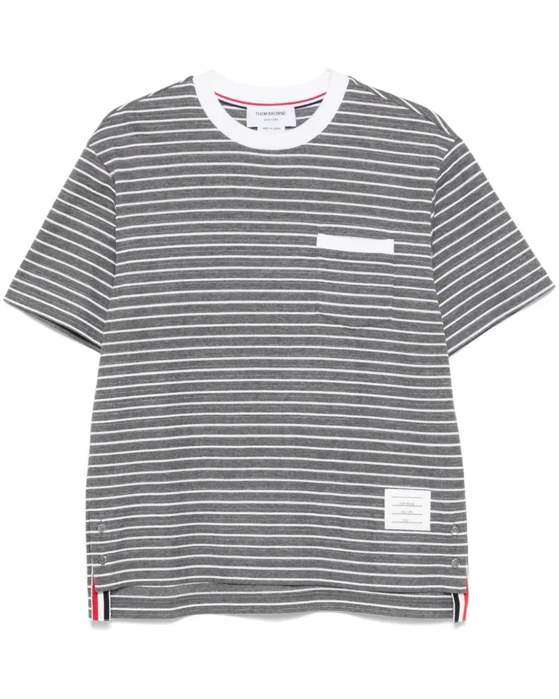 Thom Browne Klassisches T-Shirt - Grau Grau