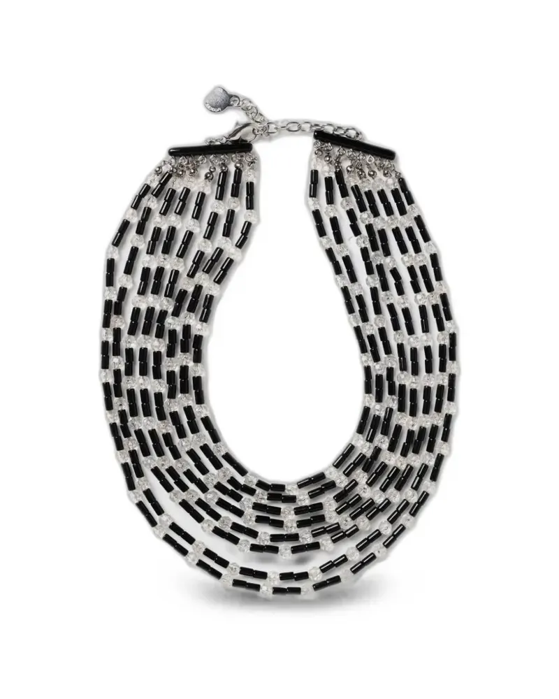 Emporio Armani beaded multi-strand necklace - Weiß Weiß