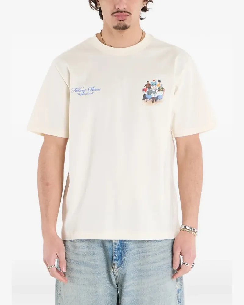 Filling Pieces T-Shirt mit Logo-Print - Nude Nude