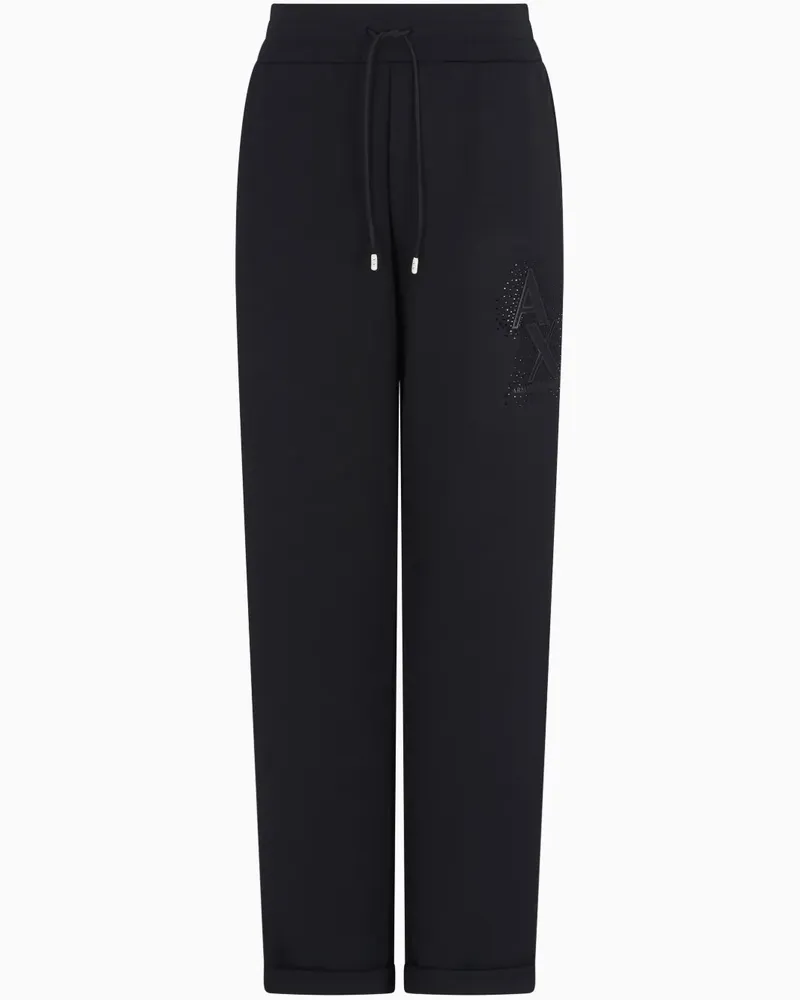 Armani Exchange Hose mit Logo - Schwarz Schwarz