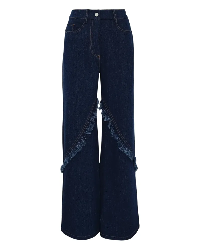 Alexis Braxten Hose mit Fransen - Blau Blau
