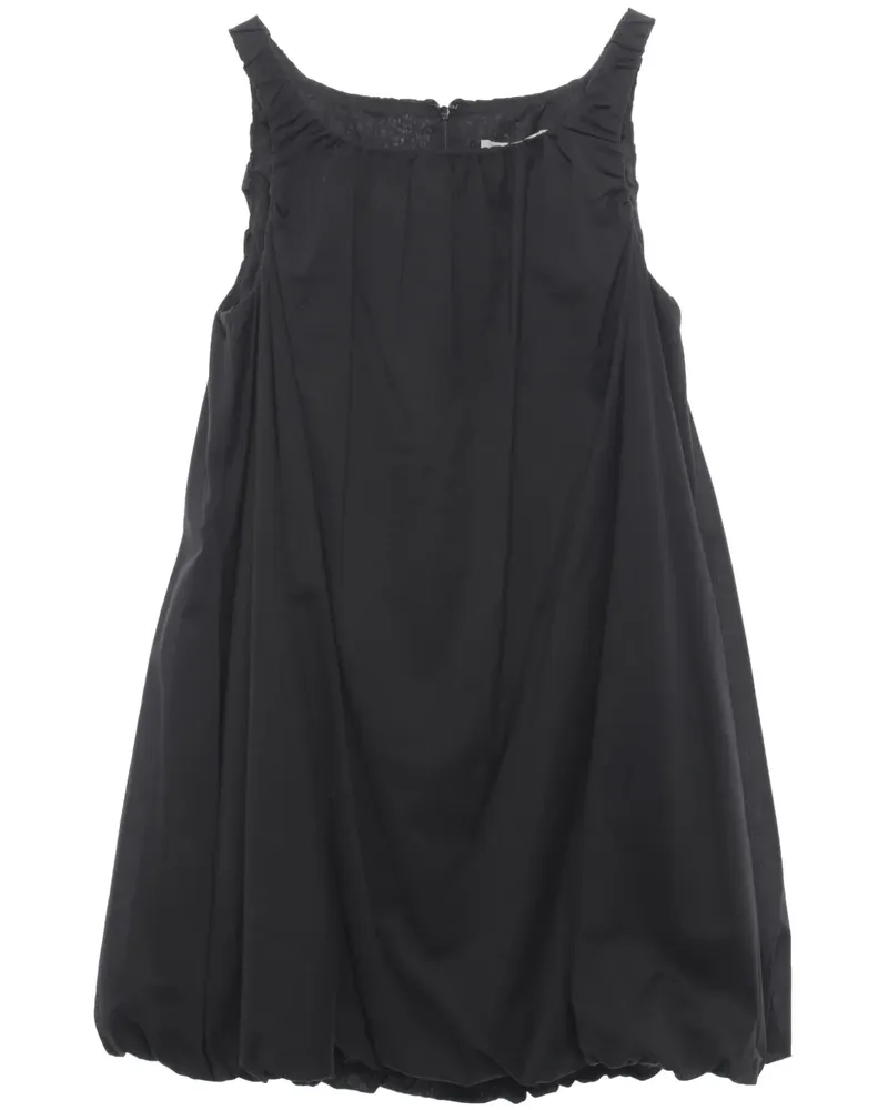 AMOMENTO Minikleid aus Baumwolle - Schwarz Schwarz