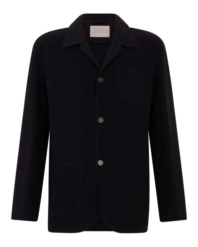 Herno Jacke mit aufgesetzten Taschen - Schwarz Schwarz