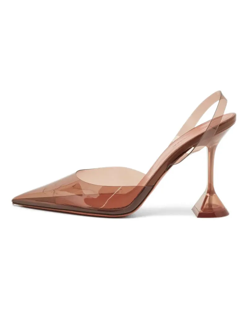Amina Muaddi Holli Glass Slingback-Pumps - Braun Braun