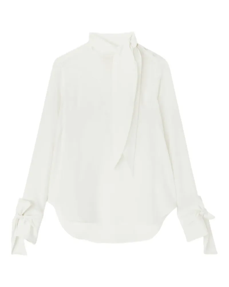 Ermanno Scervino Bluse mit Schleifenkragen - Nude Nude