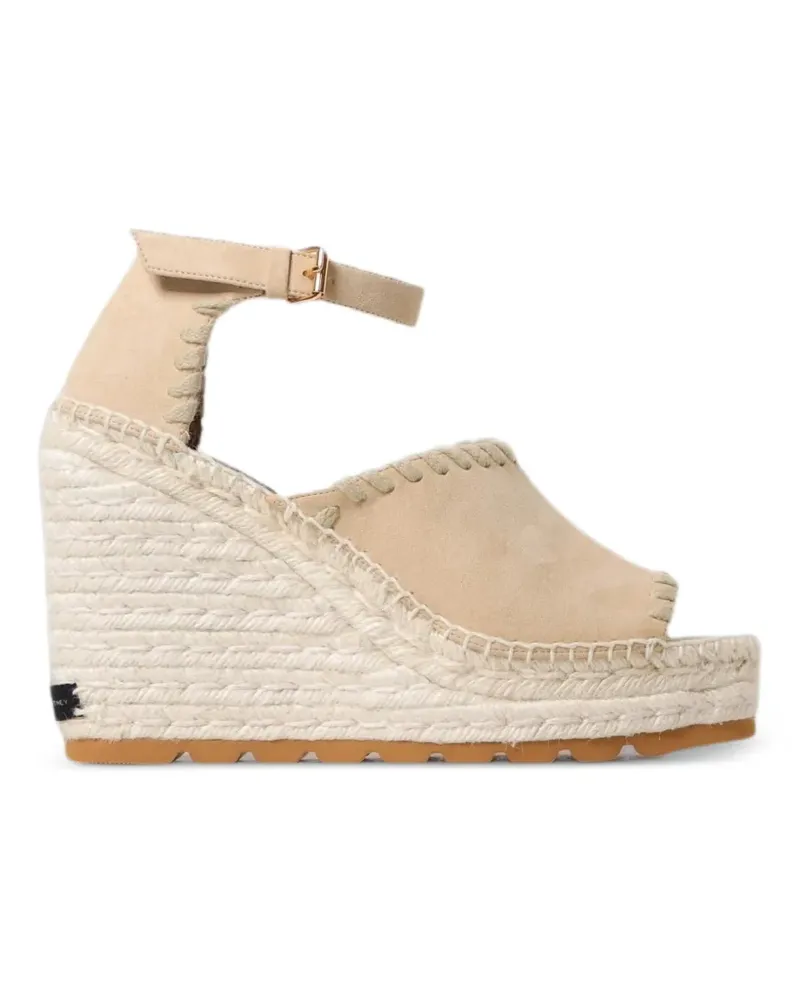Stella McCartney Gaia wedge sandals - Nude Nude