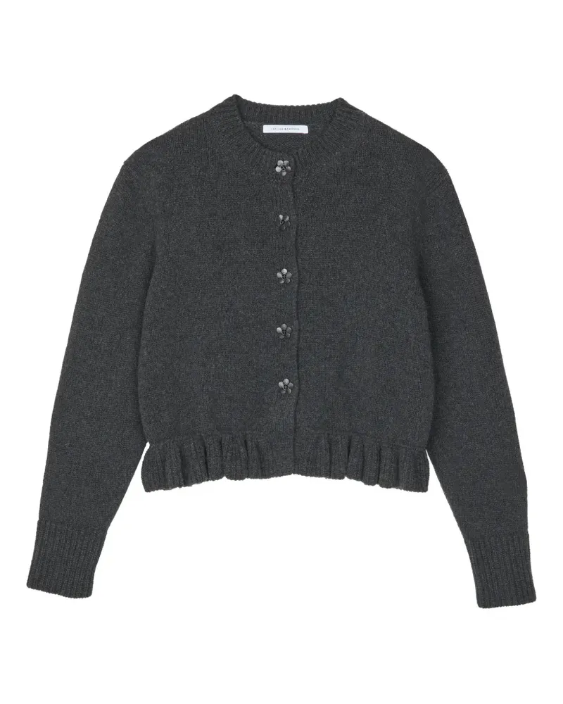 Cecilie Bahnsen Fibbie ruffled cardigan - Grau Grau