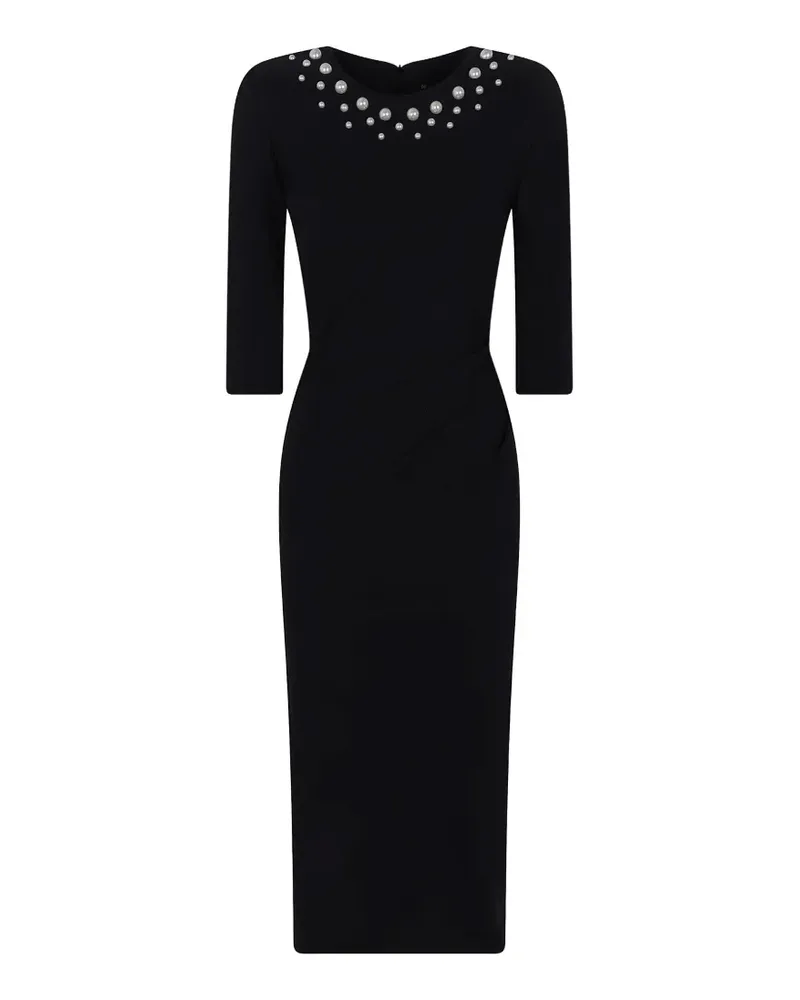 Chiara Boni Minikleid mit Kunstperlen - Schwarz Schwarz