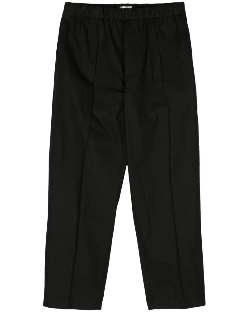 Jil Sander Weite Hose mit Kordelzug - Schwarz Schwarz