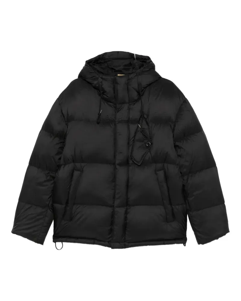 Ten c Lys hooded padded jacket - Schwarz Schwarz
