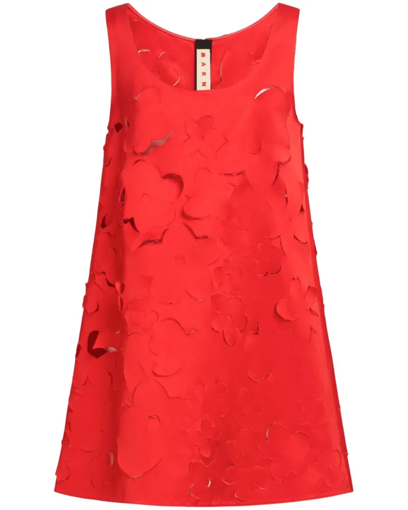 Marni Minikleid mit strukturiertem Finish - Rot Rot